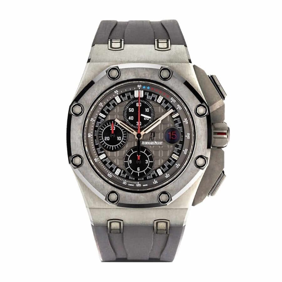 audemars-piguet-royal-oak-offshore-michael-schumacher-titanium.jpg Audemars Piguet Royal Oak Offshore 26568IM.OO.A004CA.01 “Michael Schumacher” Premium Replica 1:1 - Image 1