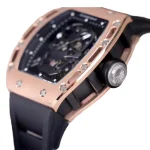Richard Mille RM 52-01 Tourbillon “Skull” Dial Rose Gold Detailed Replica - Image 5