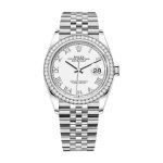 Rolex Datejust 126284RBR “White Roman Dial” Ultra Luxury Clone