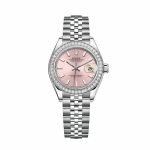 Rolex Lady-Datejust 279384RBR “Pink Dial Diamond Bezel” 1:1 Master Replica