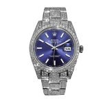 Rolex Datejust 126300 “Iced Out Blue Dial” Premium Clone Edition