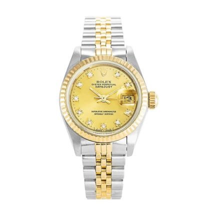 Rolex Datejust Yellow Gold Steel Diamond Dial 69173 “Jubilee” High-End Replica 1:1