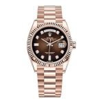 Rolex Day-Date 128235 “Brown Ombre Dial” Top Grade Clone 1:1