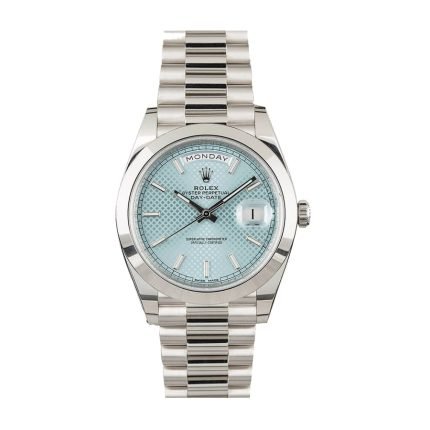 Rolex Day-Date 228206 “Ice Blue Baguette” Premium Duplicate